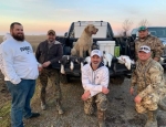 snow goose hunters with a few snows